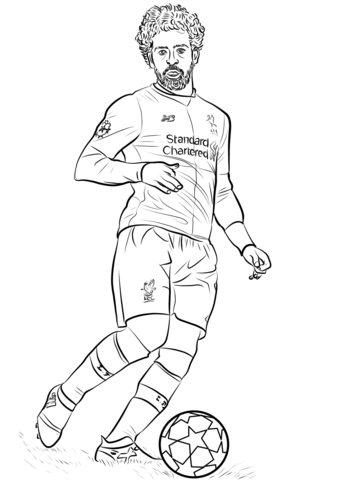 Soccer Player Ronaldo Colouring Pages