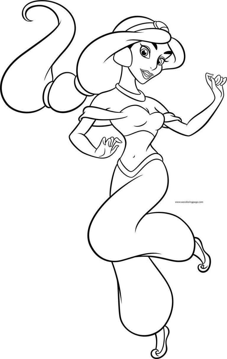 Jasmine Baby Princess Coloring Pages