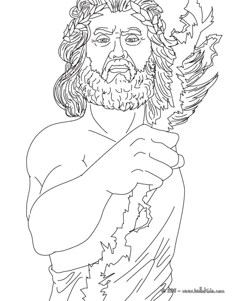 Zeus Hercules Coloring Pages