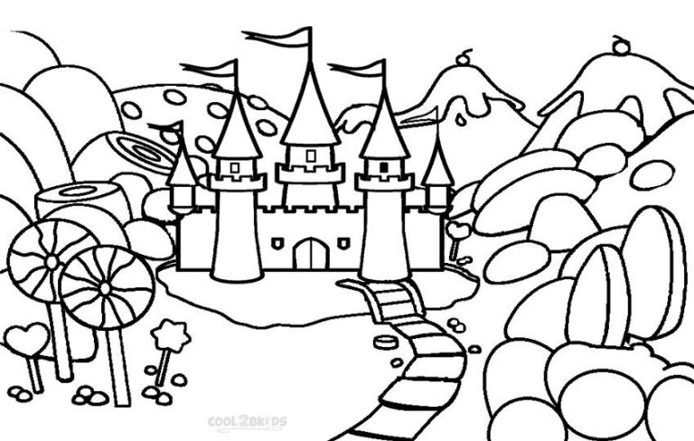 Large Number 4 Coloring Page