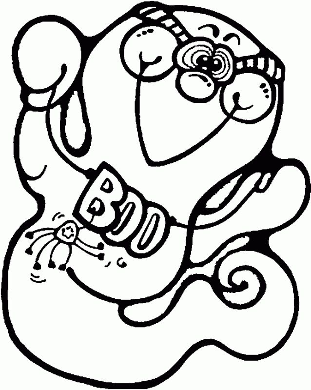 Ghost Coloring Page Cute
