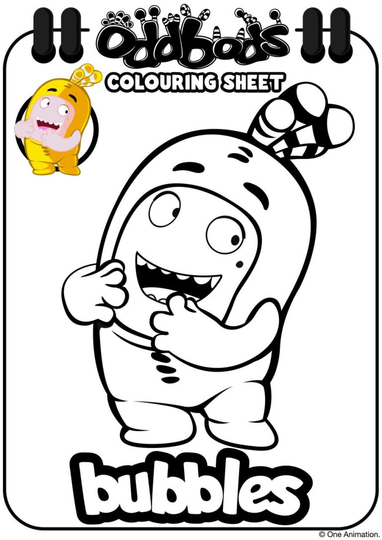 Oddbods Coloring Pages Zee