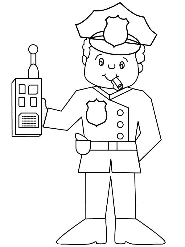 Policeman Coloring Pages To Print
