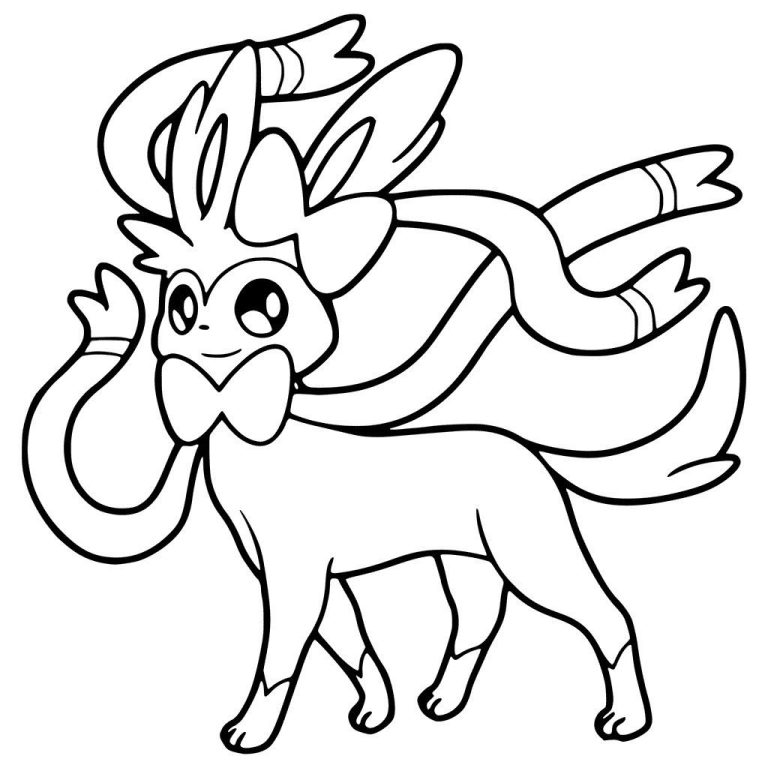 Sylveon And Umbreon Coloring Pages
