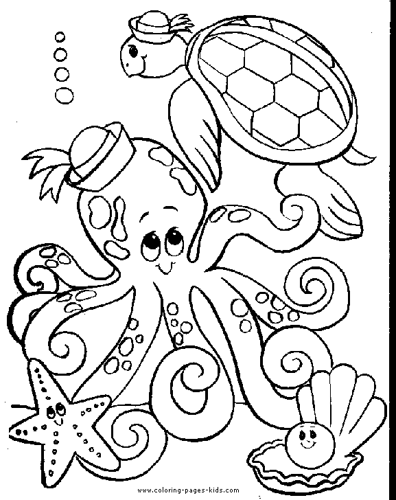 Octopus Coloring Pictures