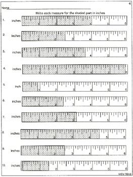 Inch Ruler Worksheet Inches Reading A Tape Measure Worksheet