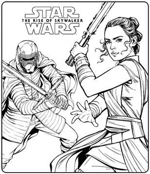 Kylo Ren Coloring Page Rise Of Skywalker