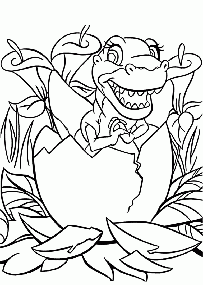 Land Before Time Coloring Pages Free