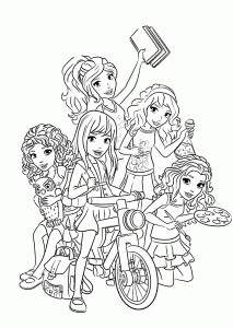 Lego Friends Coloring Pages Mia