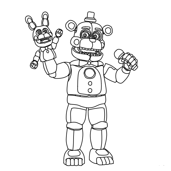 Funtime Freddy Coloring Pages
