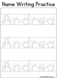 Personalized Printable Practice Writing Letters Printable Worksheets