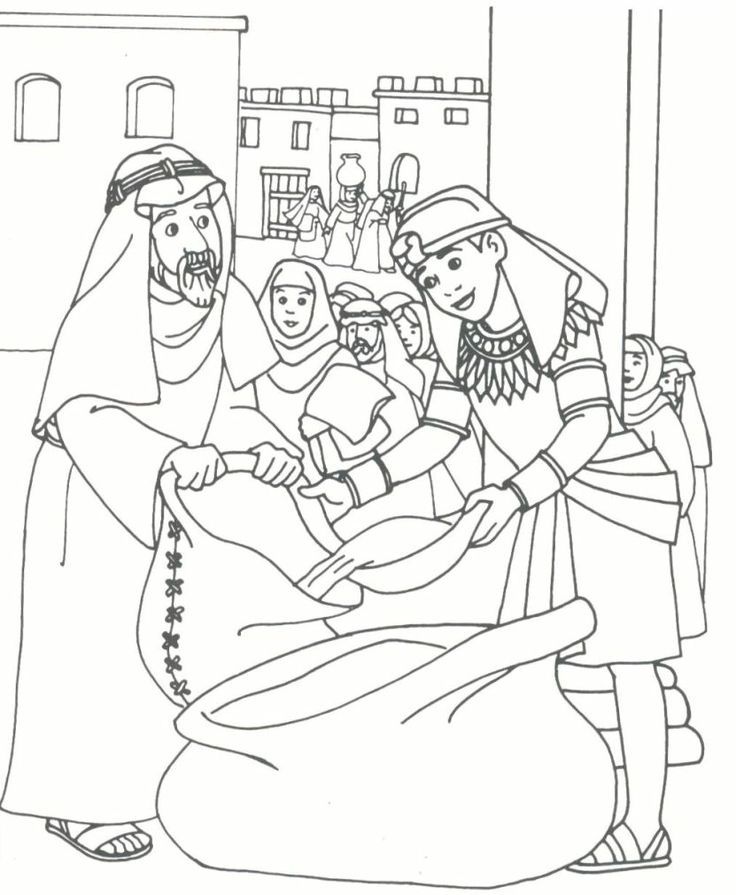 Story Of Joseph Coloring Pages