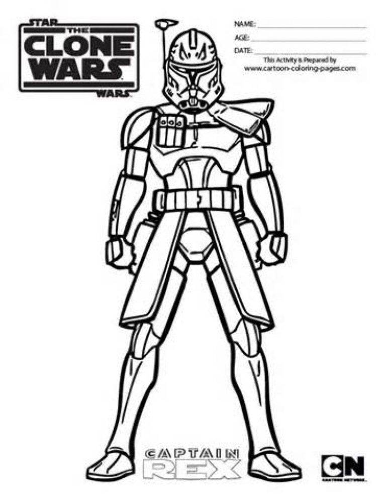 Printable Clone Trooper Coloring Pages
