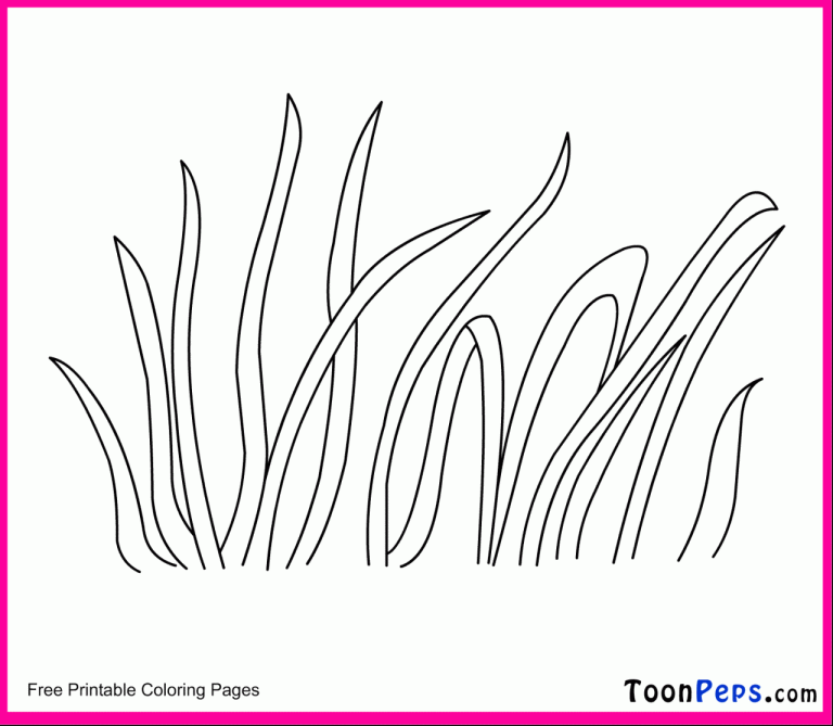 Long Grass Coloring Page