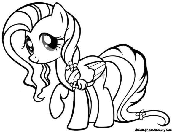 Mlp Fluttershy Coloring Pages