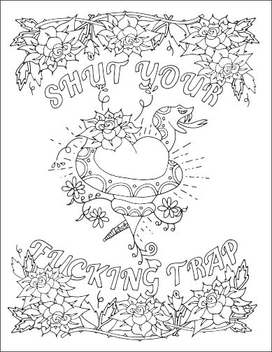 Free Curse Word Coloring Pages