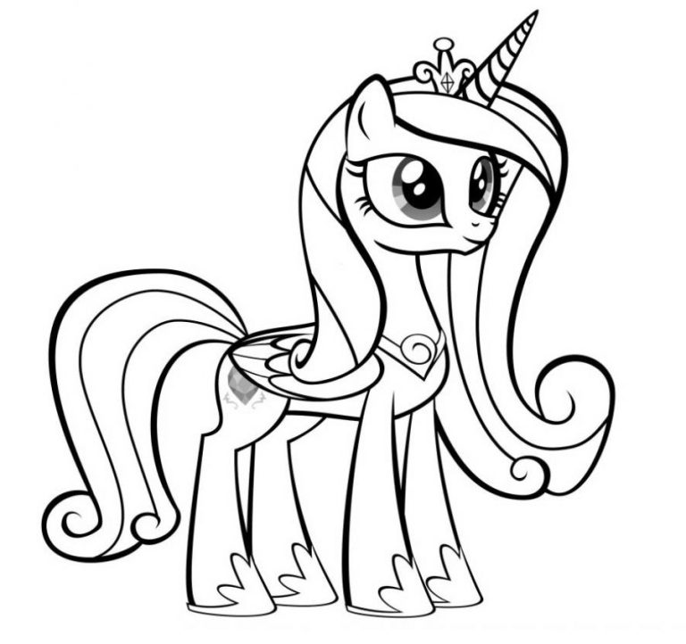 Cute Princess Cadence Coloring Pages
