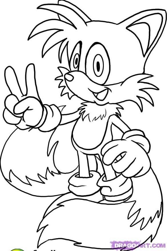 Classic Tails Coloring Pages