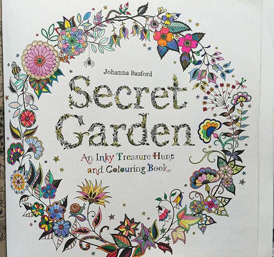 Secret Garden Coloring Pages Finished