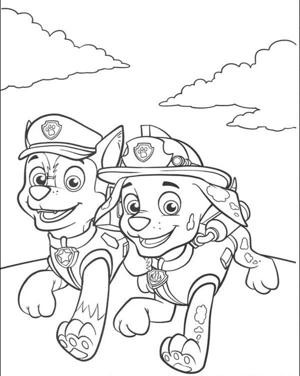 Chase Paw Patrol For Coloring
