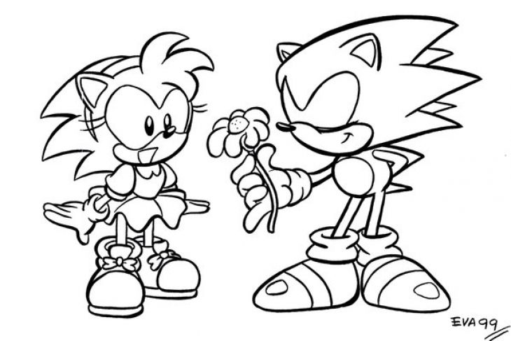 Classic Sonic Pictures To Color