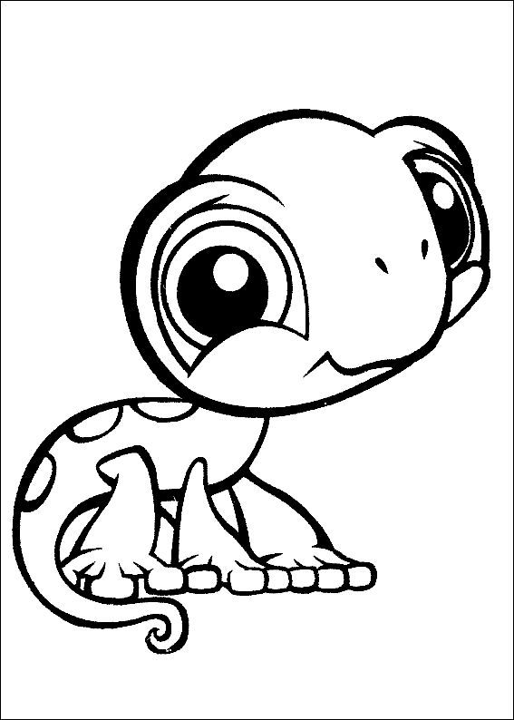 Cute Charmeleon Coloring Page