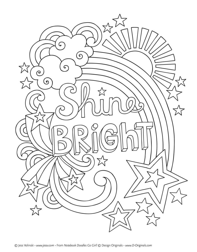 Cute Coloring Pages For Tweens