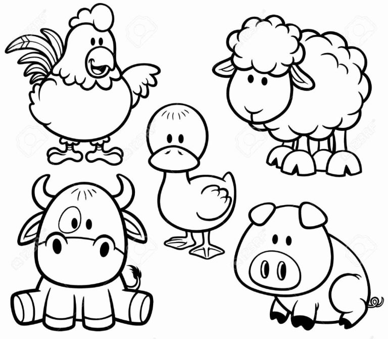Farm Animals Coloring Pictures