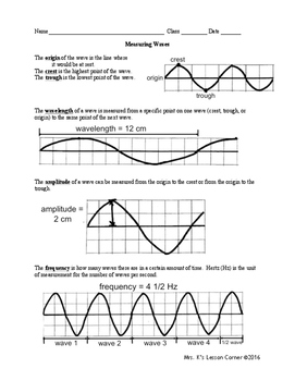 Properties Of Waves Worksheet Answers