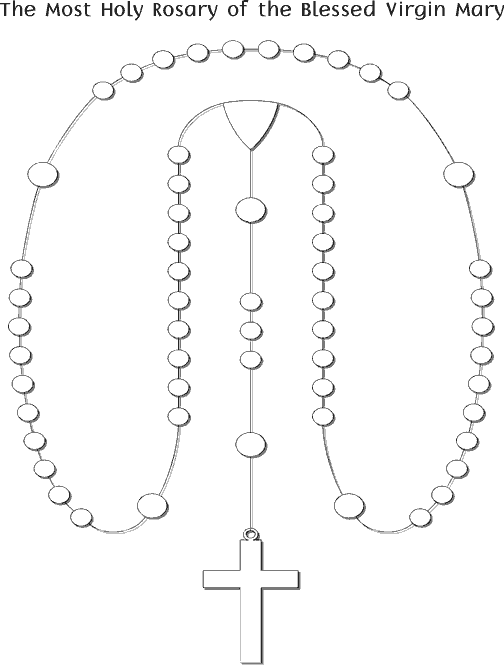 Rosary Coloring Page Pdf