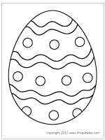 Easter Eggs To Colour In