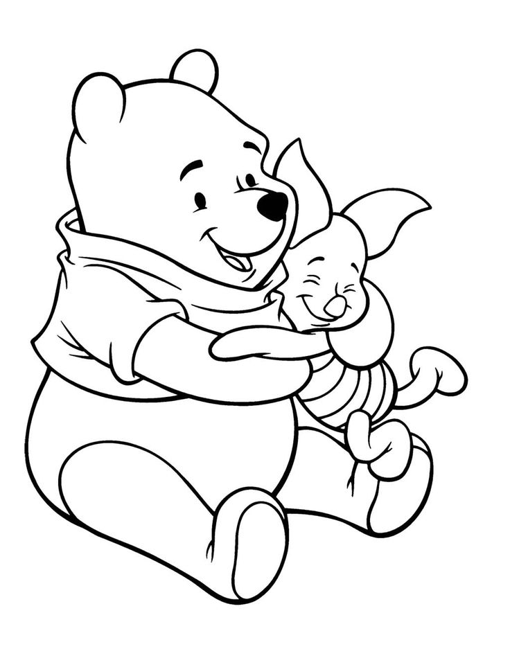 Pooh And Piglet Coloring Pages