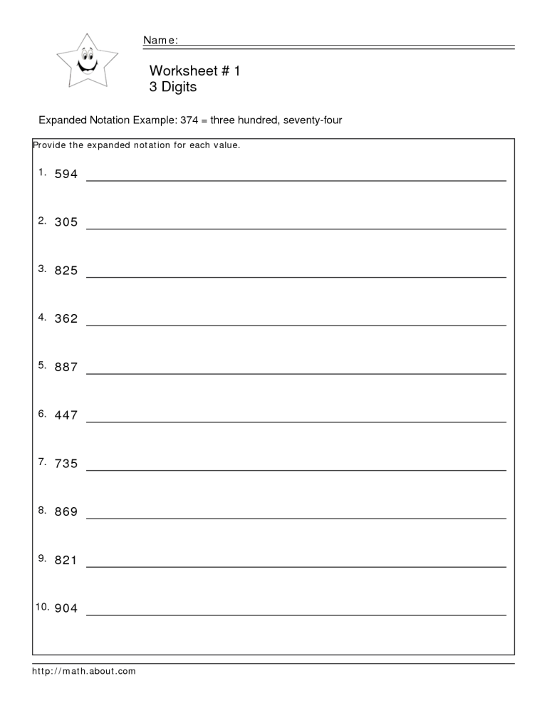 Grade 3 Expanded Form Worksheets Pdf