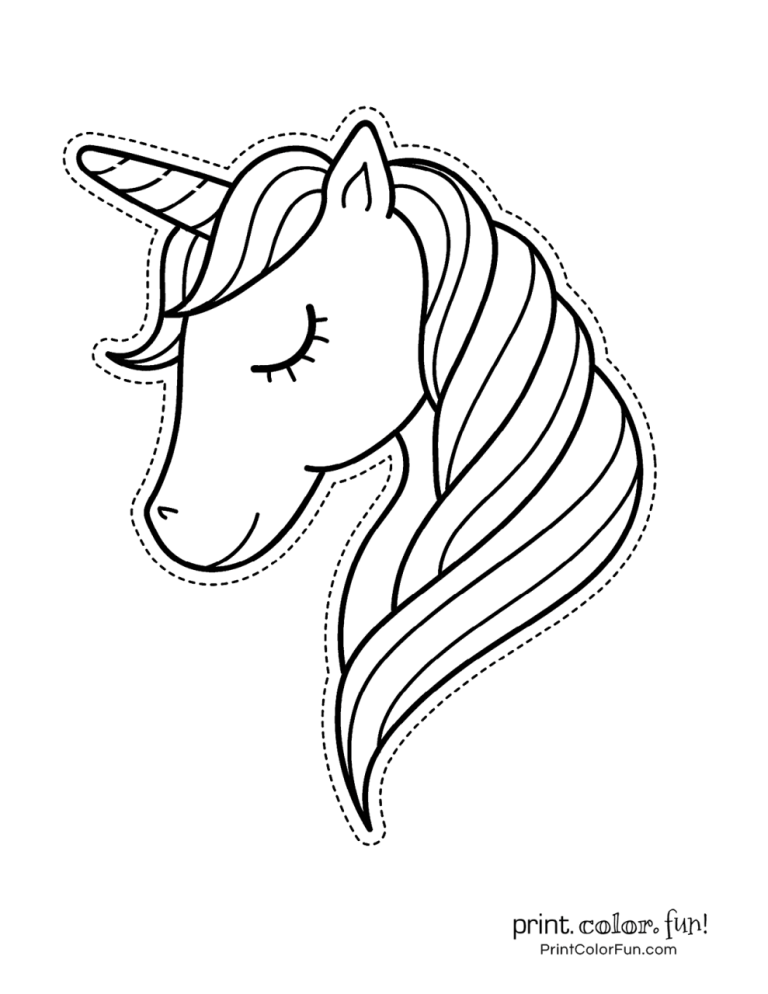 Unicorn Colouring Pages Free Download