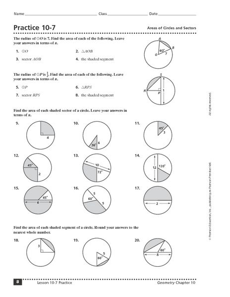 10th Grade Geometry Angles Worksheet Pdf