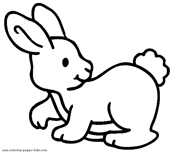 Simple Bunny Coloring Sheet