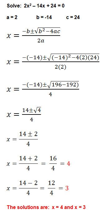 Solving Quadratic Equations Using The Quadratic Formula Worksheet Answers Pdf