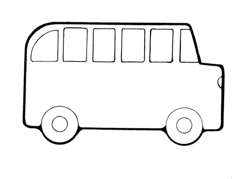 Rosa Parks Bus Coloring Page