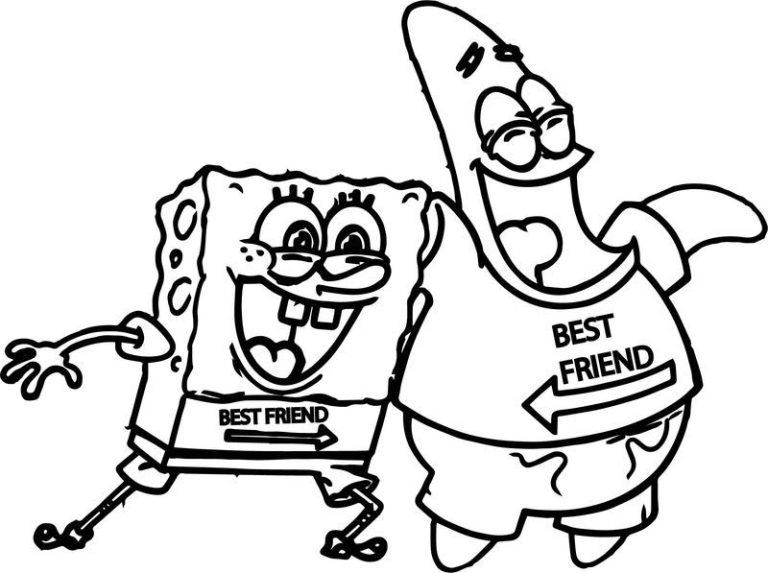 Printable Spongebob And Patrick Coloring Pages