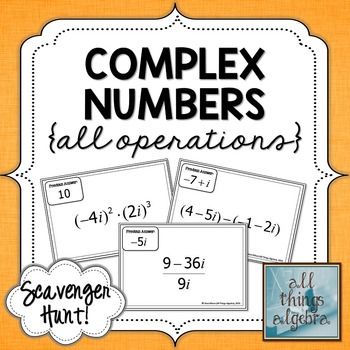 Dividing Complex Numbers Worksheet Answer Key