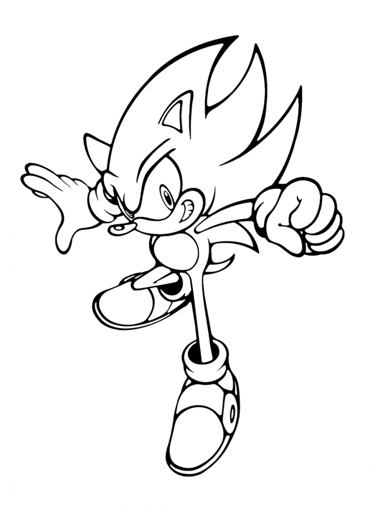 Super Sonic Pictures To Color