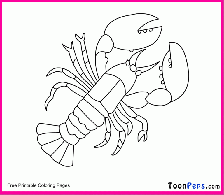 Lobster Coloring Pages Printable