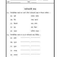 Worksheet For Class 2 Hindi Grammar