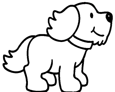 Cute Dog Pictures To Colour In
