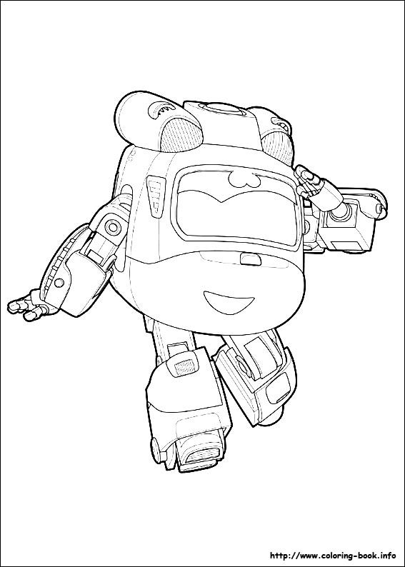 Super Wings Coloring Pages Chase