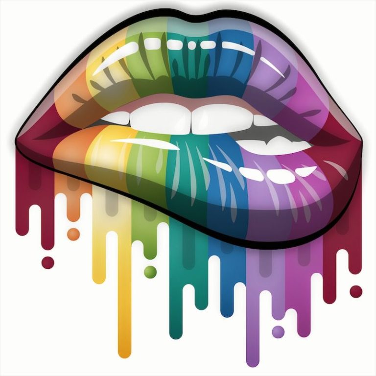 Pop Art Coloring Pages Lips