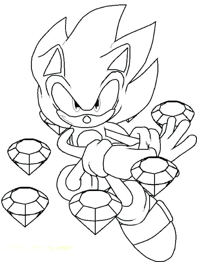 Classic Sonic Coloring Pages Sonic The Hedgehog