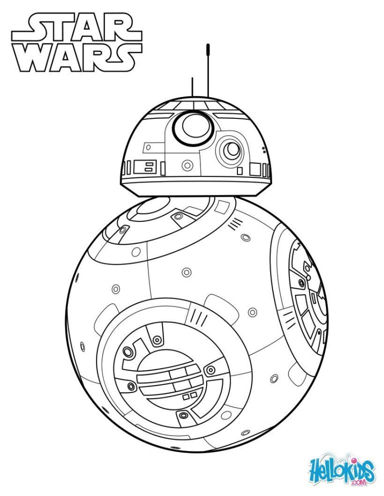 Simple Bb8 Coloring Page