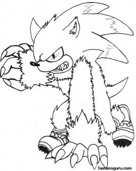 Coloring Sonic Monster