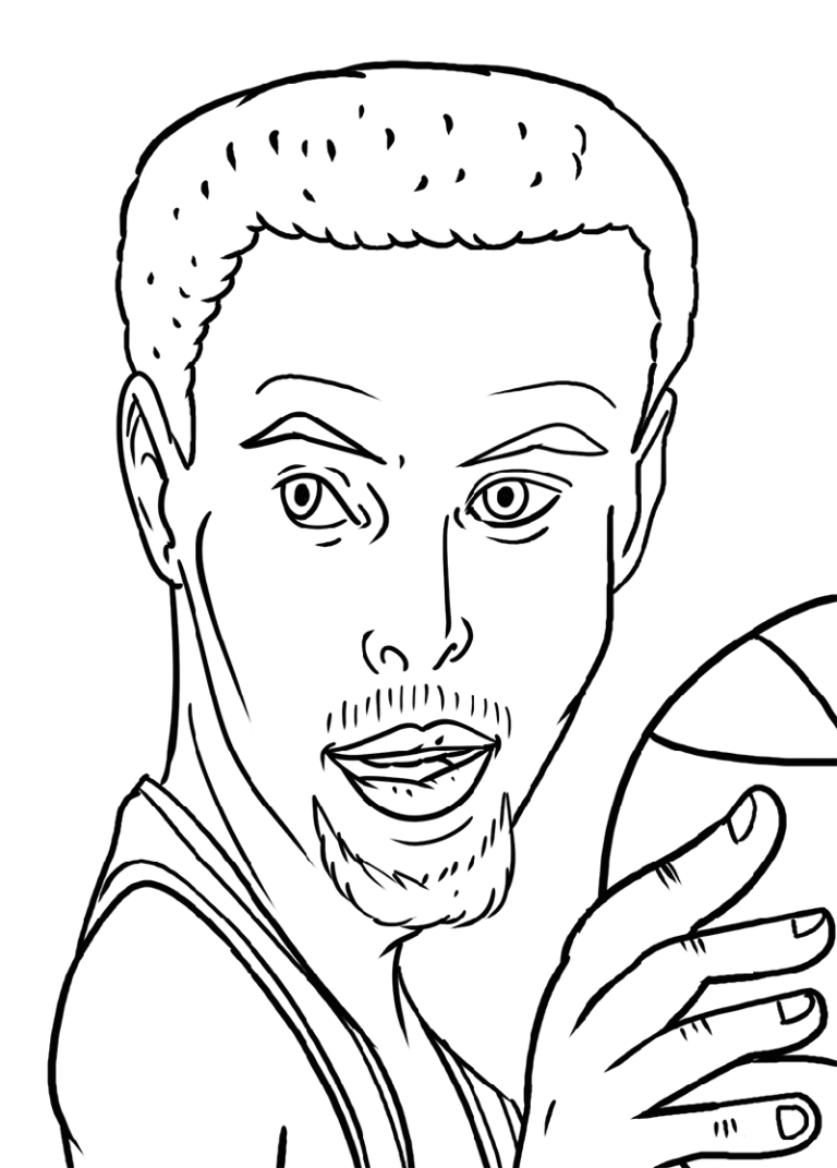 Printable Steph Curry Coloring Pages